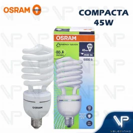 LÂMPADA COMPACTA ESPIRAL HO OSRAM  45W 220V 6500K(BRANCO FRIO)E27 DULUXSTAR TWIST