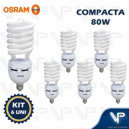 LÂMPADA COMPACTA ESPIRAL HO OSRAM   80W 220V 6500K(BRANCO FRIO)E27 DULUXSTAR TWIST KIT6