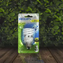 LÂMPADA COMPACTA ESPIRAL PHILIPS 12W 127V 6500K(BRANCO FRIO)E27 TWISTER