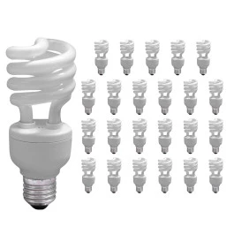 LÂMPADA COMPACTA ESPIRAL 20W 220V 2700K(BRANCO QUENTE)E27 TWISTER KIT24