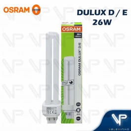 LÂMPADA COMPACTA OSRAM DULUX D/E 4PINOS 26W 4000K(BRANCO NEUTRO)G24Q-3
