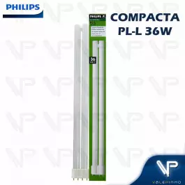 LÂMPADA COMPACTA PHILIPS PLL 4PINOS 36W 2700K(BRANCO QUENTE)2G11