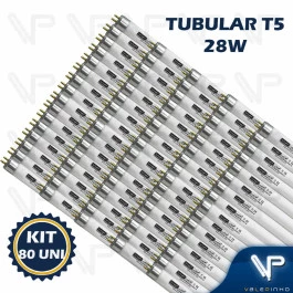 LÂMPADA FLUORESCENTE TUBULAR T5 28W 6500K(BRANCO FRIO)G5 KIT80