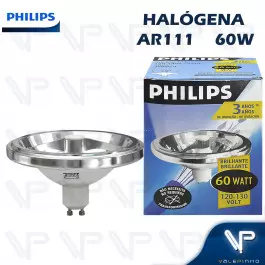 LÂMPADA HALÓGENA AR111 PHILIPS 60W 127V 24G 3000K(BRANCO QUENTE)GU10