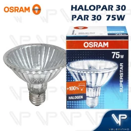 LÂMPADA HALÓGENA PAR30 OSRAM 75W 220V 2900K(BRANCO QUENTE)E27