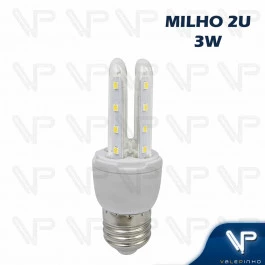 LÂMPADA LED 3U MILHO 3W 3000K (BRANCO QUENTE) E27 BIVOLT 