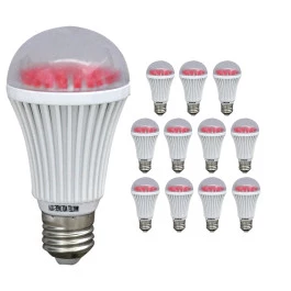 LÂMPADA LED BULBO 3W 127V VERMELHO E27 KIT12