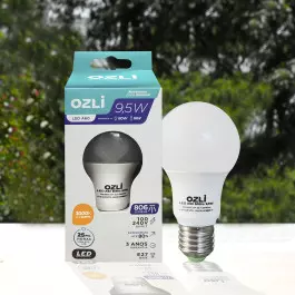 LÂMPADA LED BULBO 9,5W 3000K(BRANCO QUENTE)E27 BIVOLT 
