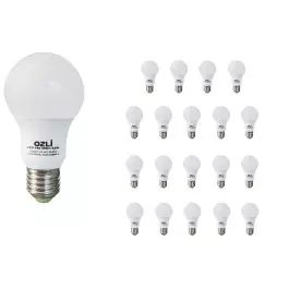 LÂMPADA LED BULBO 9,5W 3000K(BRANCO QUENTE)E27 BIVOLT KIT20
