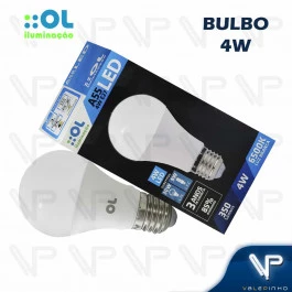 LÂMPADA LED BULBO OL   4W 6500K(BRANCO FRIO)E27 BIVOLT A55