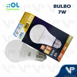 LÂMPADA LED BULBO OL   7W 3000K(BRANCO QUENTE)E27 BIVOLT A60