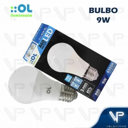 LÂMPADA LED BULBO OL   9W 6500K(BRANCO FRIO)E27 BIVOLT A60