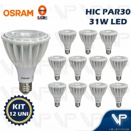 LÂMPADA LED HCI-PAR30 OSRAM 31W 220V 15G 3000K(BRANCO QUENTE)E27 KIT12