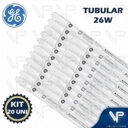 LÂMPADA LED TUBULAR T5 GE 115CM 26W 4000K(BRANCO NEUTRO)G5 C/DRIVER 220V EXTERNO KIT20 