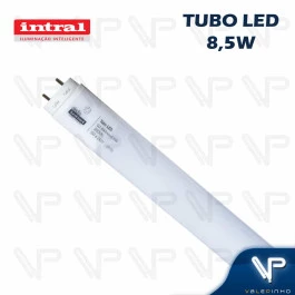LÂMPADA LED TUBULAR T8 60CM 8,5W 3000K(BRANCO QUENTE)G13 BIVOLT LEITOSA