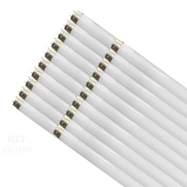 LÂMPADA LED TUBULAR T8 COREPRO 120CM 18W 4000K(BRANCO NEUTRO)BIVOLT  KIT20