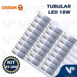 LÂMPADA LED TUBULAR T8 LEDVANCE 120CM 18W 6500K(BRANCO FRIO)G13 BIVOLT KIT25