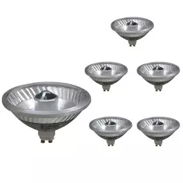 LÂMPADA VAPOR METÁLICO  AR111 35W 24G 3000K(BRANCO QUENTE)GX10 KIT6