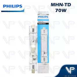 LÂMPADA VAPOR METÁLICO DUPLO CONTATO PHILIPS     70W 4200K(BRANCO NEUTRO)RX7S MHN-TD