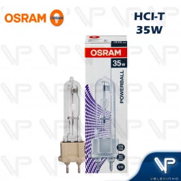 LÂMPADA VAPOR METÁLICO OSRAM HCI-T 35W 3000K(BRANCO QUENTE)G12 830 WDL