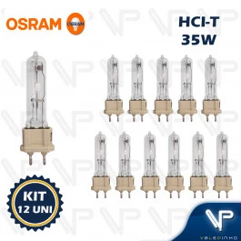 LÂMPADA VAPOR METÁLICO OSRAM HCI-T 35W 3000K(BRANCO QUENTE)G12 830 WDL KIT12
