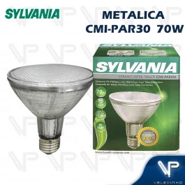 LÂMPADA VAPOR METÁLICO PAR30 70W 40G 3000K(BRANCO QUENTE)E27
