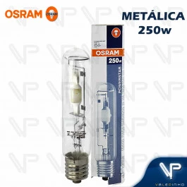 LÂMPADA VAPOR METÁLICO TUBULAR OSRAM   250W 5500K(BRANCO FRIO)E40 HQI-T