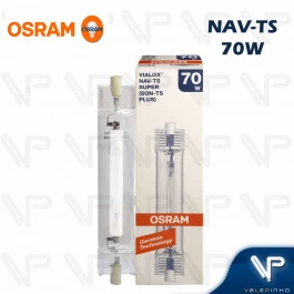 LÂMPADA VAPOR SÓDIO DUPLO CONTATO OSRAM   70W 2000K(BRANCO QUENTE)RX7S NAV/SON-TS SUPER
