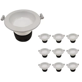 LUMINÁRIA LED DOWNLIGHT 7W 4000K(BRANCO NEUTRO) 220V KIT10
