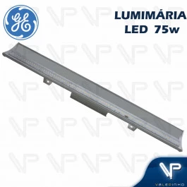 LUMINARIA LED SMD LINEAR 100CM HIGH BAY GALPÃO INDUSTRIAL GE 75W 100G 4000K(BRANCO NEUTRO)BIVOLT ECO