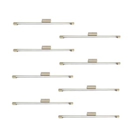 LUMINARIA TUBULAR SOBREPOR 120CM COM LÂMPADA LED 1X18W 6500K(BRANCO FRIO)BEGE KIT8