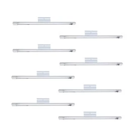 LUMINARIA TUBULAR SOBREPOR 120CM COM LÂMPADA LED 1X18W 6500K(BRANCO FRIO)BRANCO KIT8