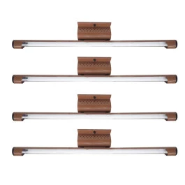 LUMINARIA TUBULAR SOBREPOR 120CM COM LÂMPADA LED 1X18W 6500K(BRANCO FRIO)CARAMELO KIT4
