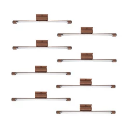 LUMINARIA TUBULAR SOBREPOR 120CM COM LÂMPADA LED 1X18W 6500K(BRANCO FRIO)CARAMELO KIT8