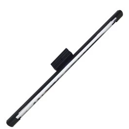 LUMINARIA TUBULAR SOBREPOR 120CM COM LÂMPADA LED 1X18W 6500K(BRANCO FRIO)PRETO