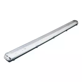 LUMINÁRIA HERMÉTICA BLINDADA TETO PARA 2 LÂMPADAS LED TUBULAR T5 E T8