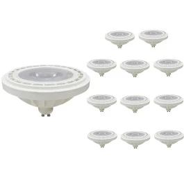 LÂMPADA LED AR111 11W 3000K(BRANCO QUENTE)GU10 BIVOLT KIT12