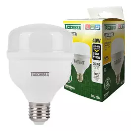 LÂMPADA LED BULBO 40W 3000K(BRANCO QUENTE)E27 BIVOLT ALTA POTENCIA
