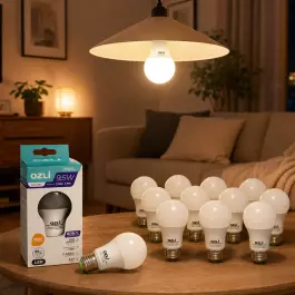 LÂMPADA LED BULBO 9,5W 3000K(BRANCO QUENTE)E27 BIVOLT KIT10