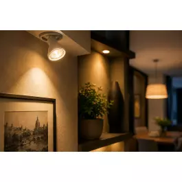 LÂMPADA LED DICRÓICA OSRAM MR16 4W 36G 3000K(BRANCO QUENTE)GU10 BIVOLT PAR16