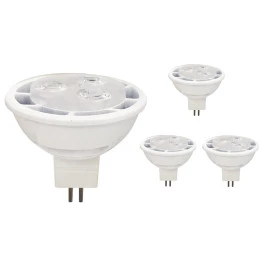LÂMPADA LED MR16 5,5W 12V 36G 2700K(BRANCO QUENTE)GU5.3 KIT4