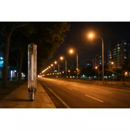 LÂMPADA VAPOR DE SÓDIO TUBULAR 400W 2000K(BRANCO QUENTE)E40