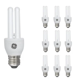 LÂMPADA COMPACTA 2U GE 9W 127V 4000K(BRANCO NEUTRO)E27 KIT10