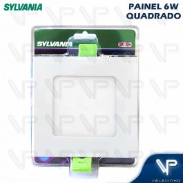 PAINEL PLAFON LED 6W EMBUTIR QUADRADO 6500K(BRANCO FRIO)BIVOLT