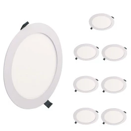 PAINEL PLAFON LED LEDVANCE EMBUTIR REDONDO 18W 3000K(BRANCO QUENTE)BIVOLT KIT8
