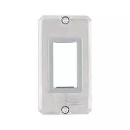 PLACA DE ALUMINIO PARA CONDULET PARA 1 INTERRUPTOR 1/2 3/4
