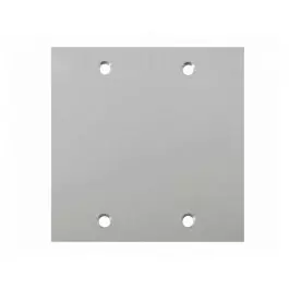 PLACA DE AÇO INOX PARA PISO CEGA 4X4