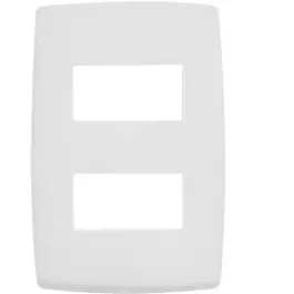 PLACA PIAL PLUS 4X4 BRANCA 1+1 POSTO HORIZONTAL SEPARADO 618506