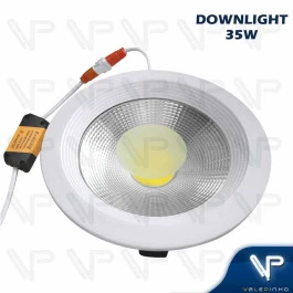 PLAFON SPOT DOWNLIGHT LED COB 35W EMBUTIR REDONDO 6500K(BRANCO FRIO) BIVOLT