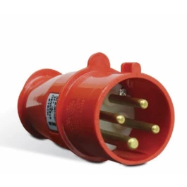 PLUG INDUSTRIAL 3P+T+N 32A 380V 6H VERMELHO